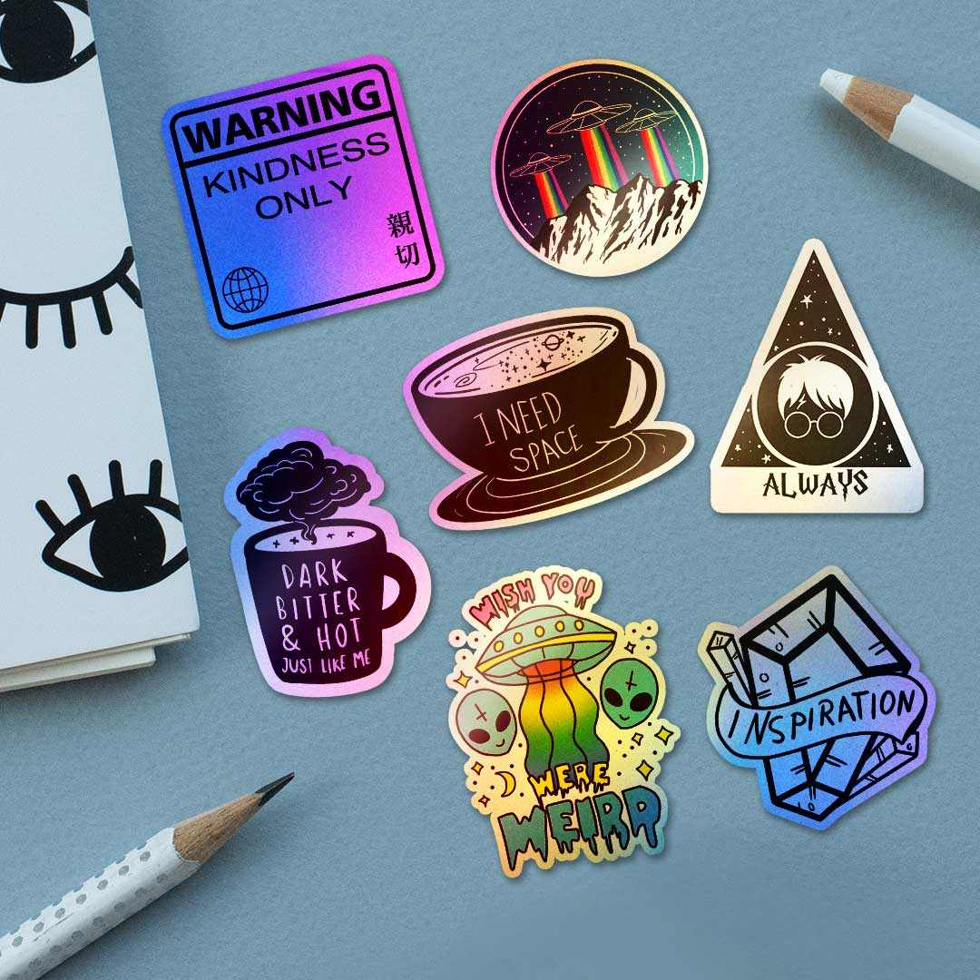 Holographic Sticker Pack [15 Stickers] | STICK IT UP