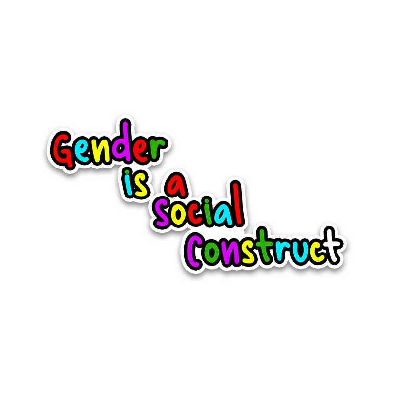 Gender is Social Construct Bumper Sticker | STICK IT UP