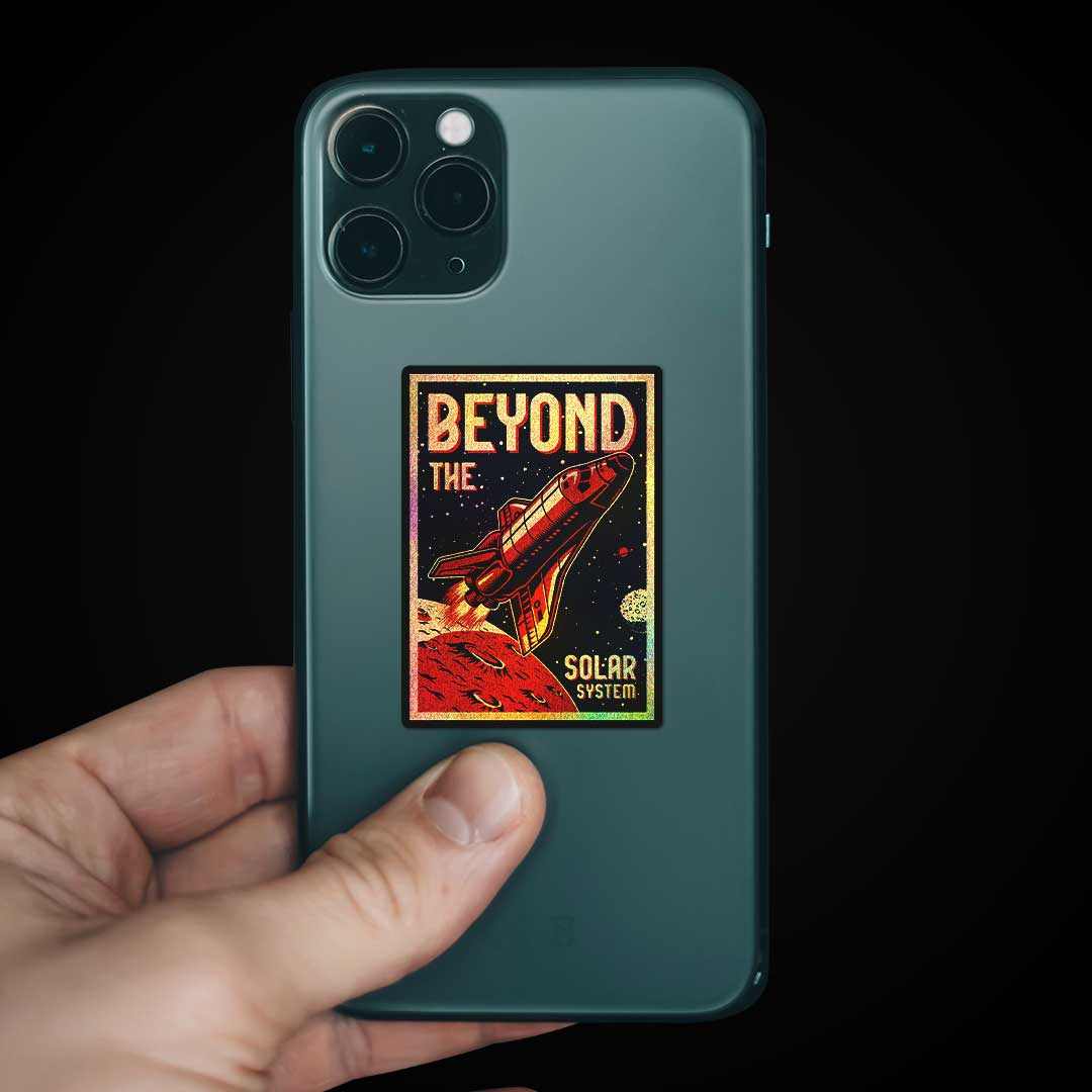 Beyond the solar system Diamond Dust Sticker | STICK IT UP